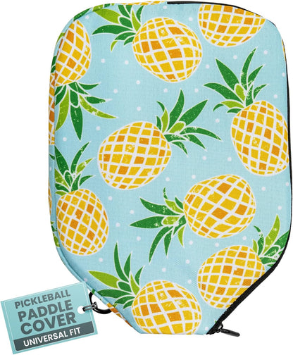 Pickleball Paddle Sleeve | Canvas Cover with Padding and Zipper | Protective Paddle Case for Rackets | Lightweight Pickleball Holder for Storage | Cover Only | Elongated & Standard Size