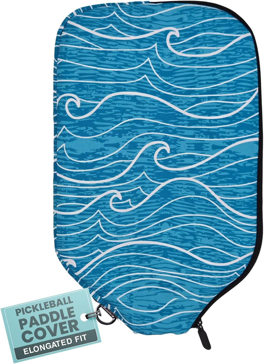 Pickleball Paddle Sleeve | Canvas Cover with Padding and Zipper | Protective Paddle Case for Rackets | Lightweight Pickleball Holder for Storage | Cover Only | Elongated & Standard Size